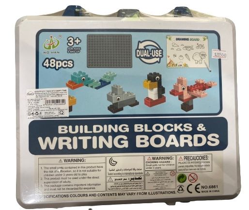 Bộ 2 bảng vẽ và lắp ráp lego động vật 6861 (500890)