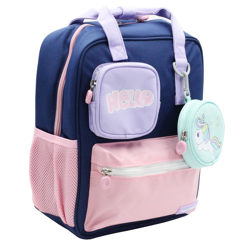 Elv_2023 Ba lô học sinh nhỏ 22067 Xanh hồng SUN EIGHT