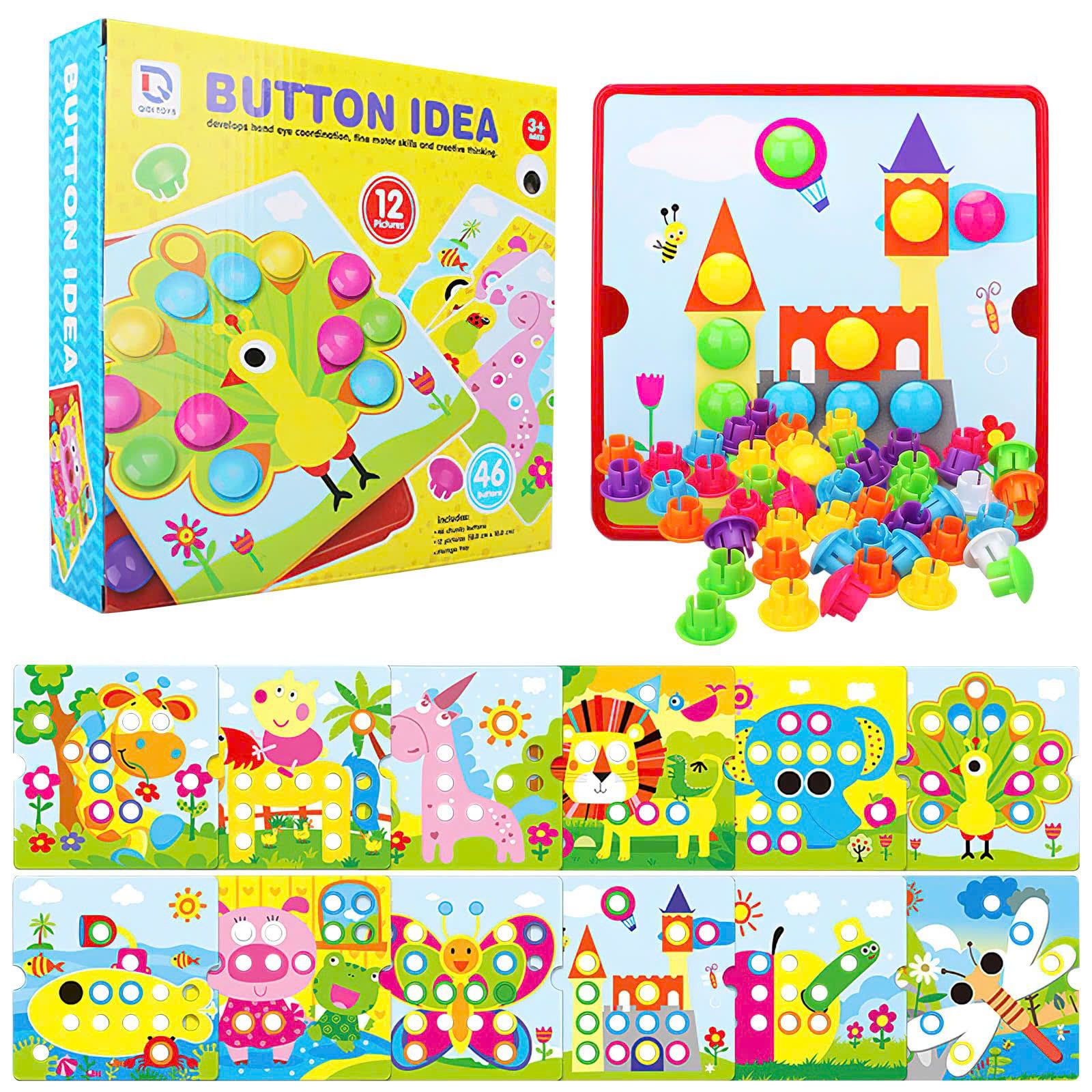 Đồ chơi vận động: Bộ nút cài ý tưởng (Button idea) giúp bé rèn luyện tập trung No. 22801,2,3,9