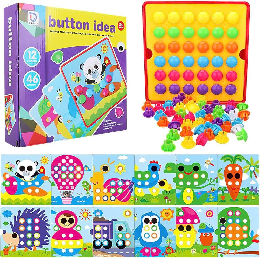 Đồ chơi vận động: Bộ nút cài ý tưởng (Button idea) giúp bé rèn luyện tập trung No. 22801,2,3,9