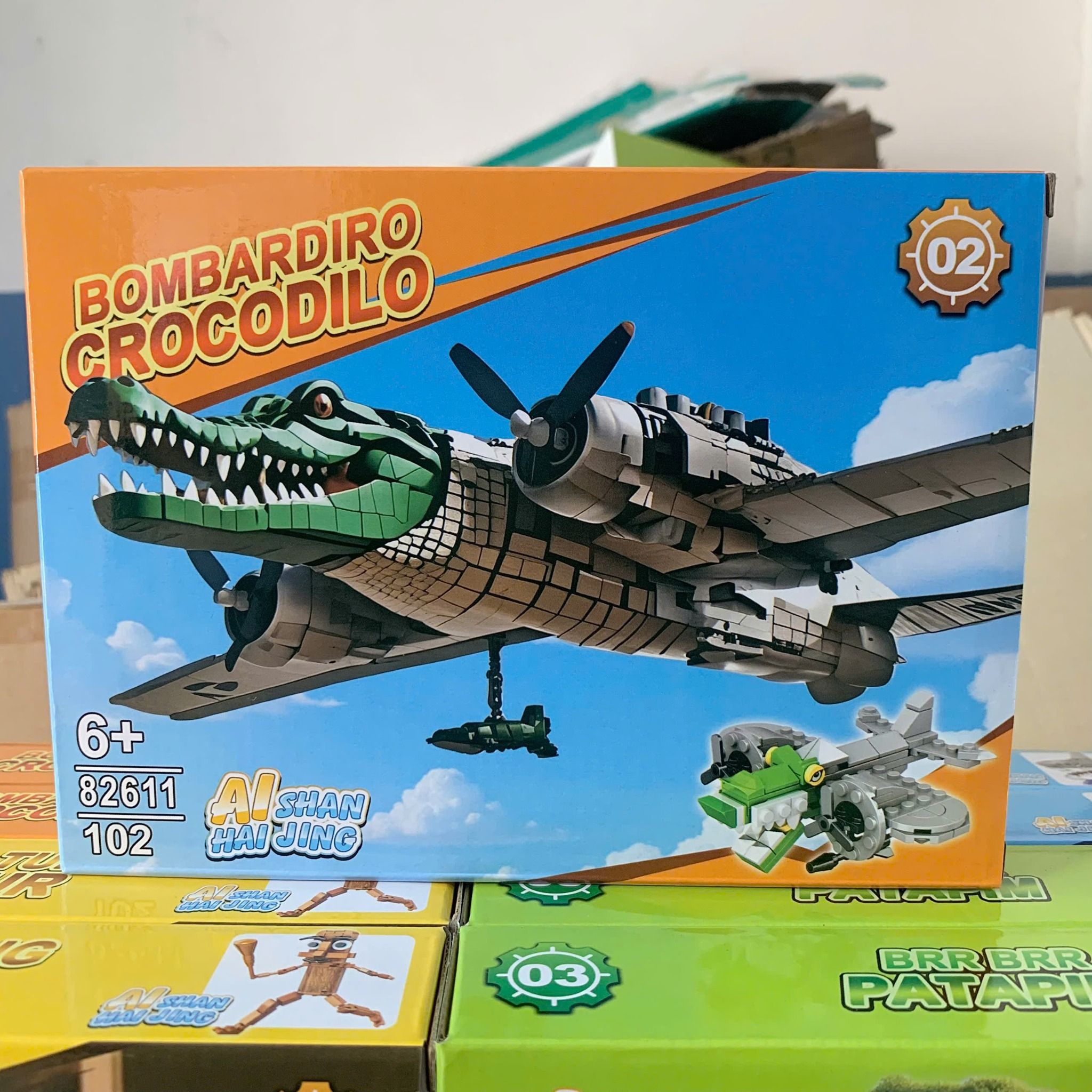 Đồ chơi mô hình : Bộ lắp ráp Brianrot 4 mẫu , 6ages+, No. 82611