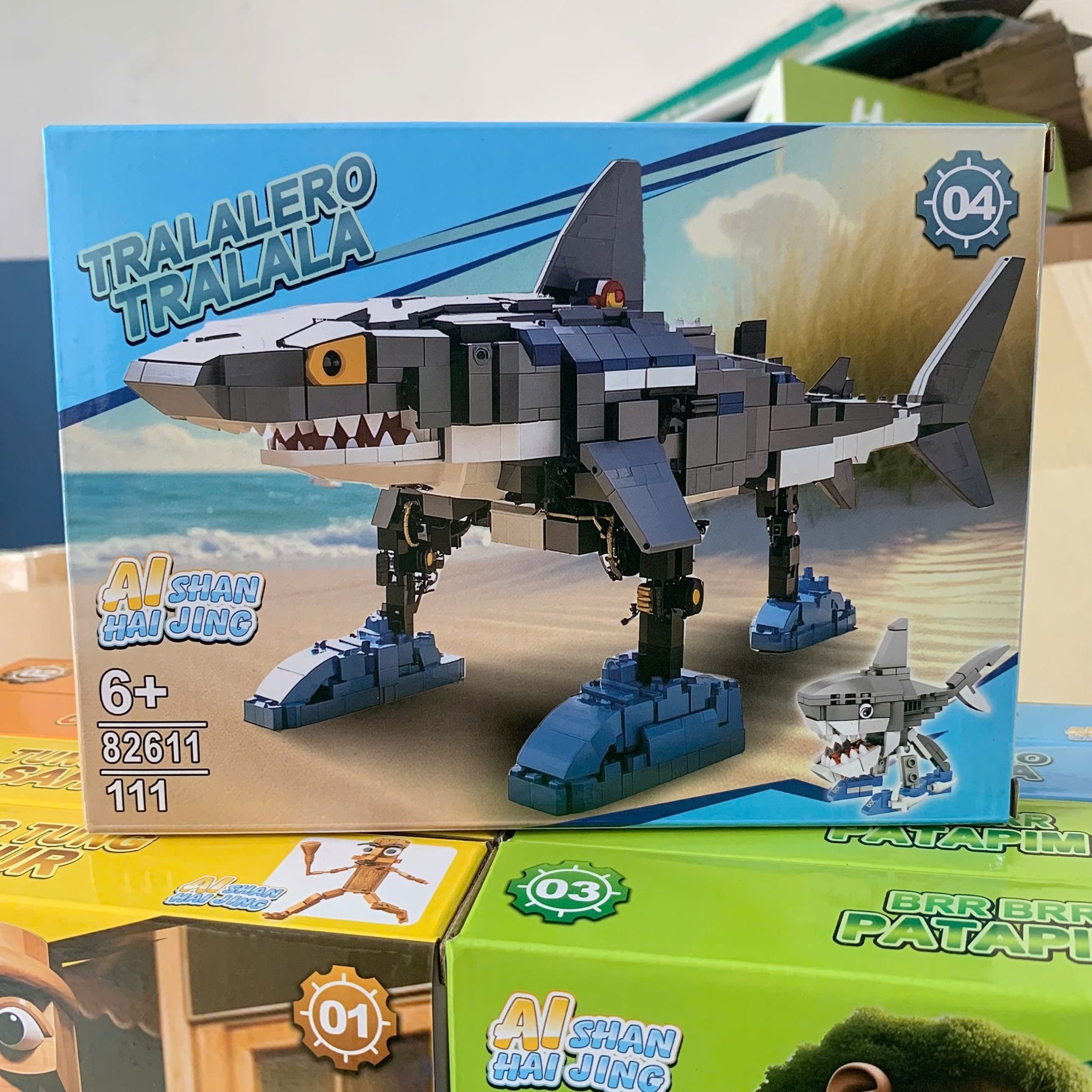 Đồ chơi mô hình : Bộ lắp ráp Brianrot 4 mẫu , 6ages+, No. 82611