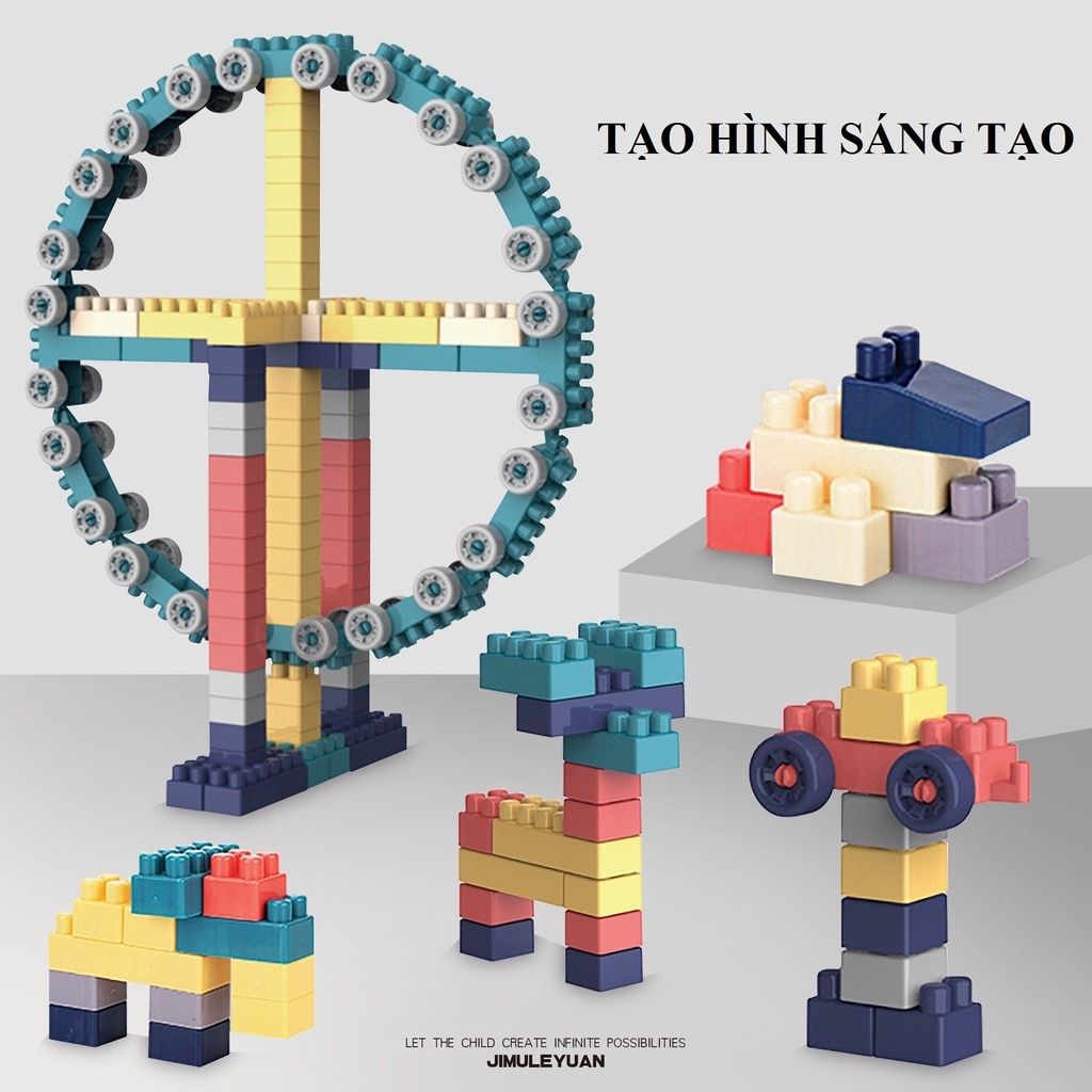 Đồ chơi giáo dục: bộ lắp ráp 520 chi tiết (Building Block Park) 3Ages+ No.11037