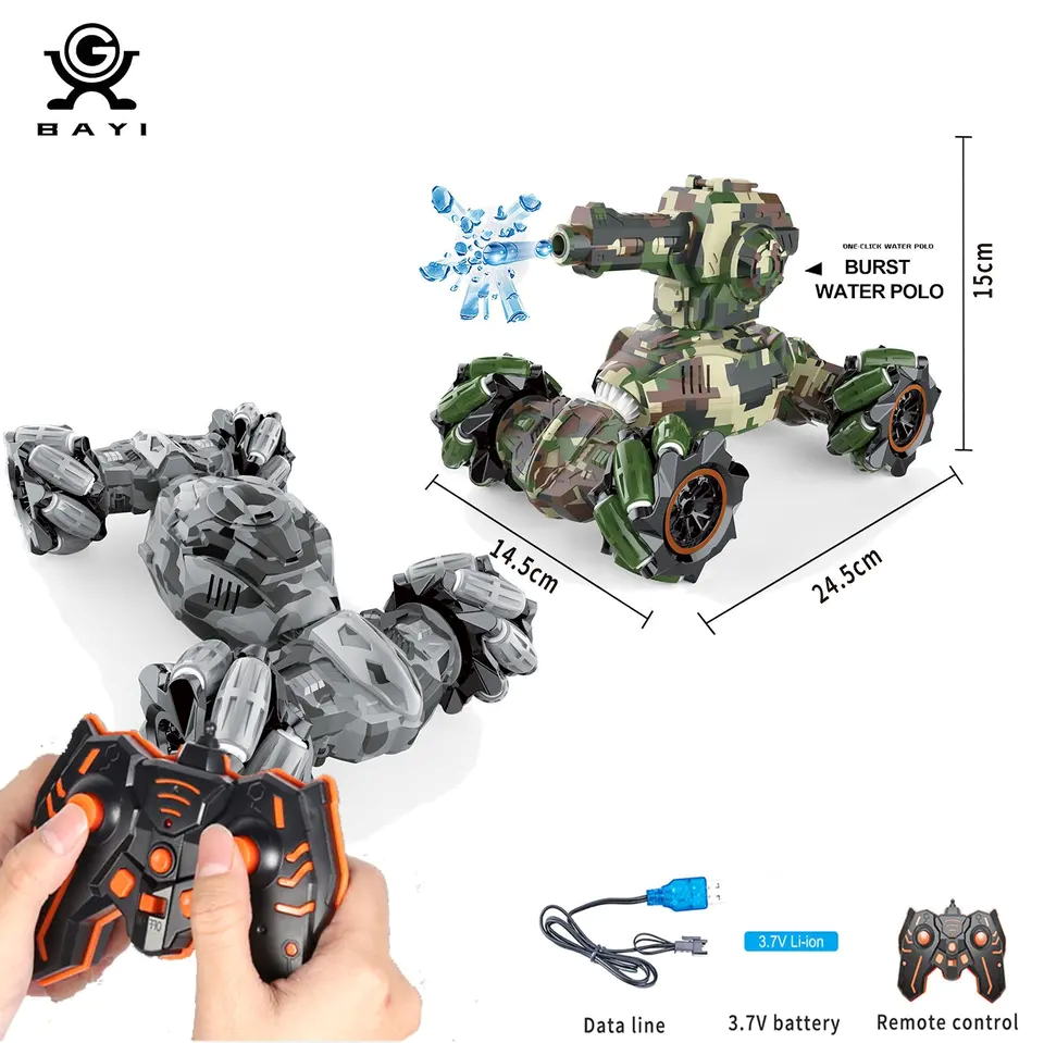 Xe tank phun nước điều khiển từ xa