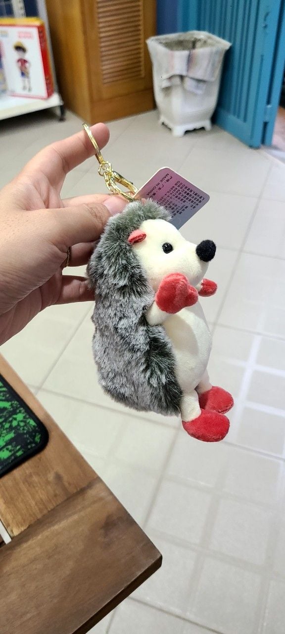 Móc khóa nhím mềm mại mini