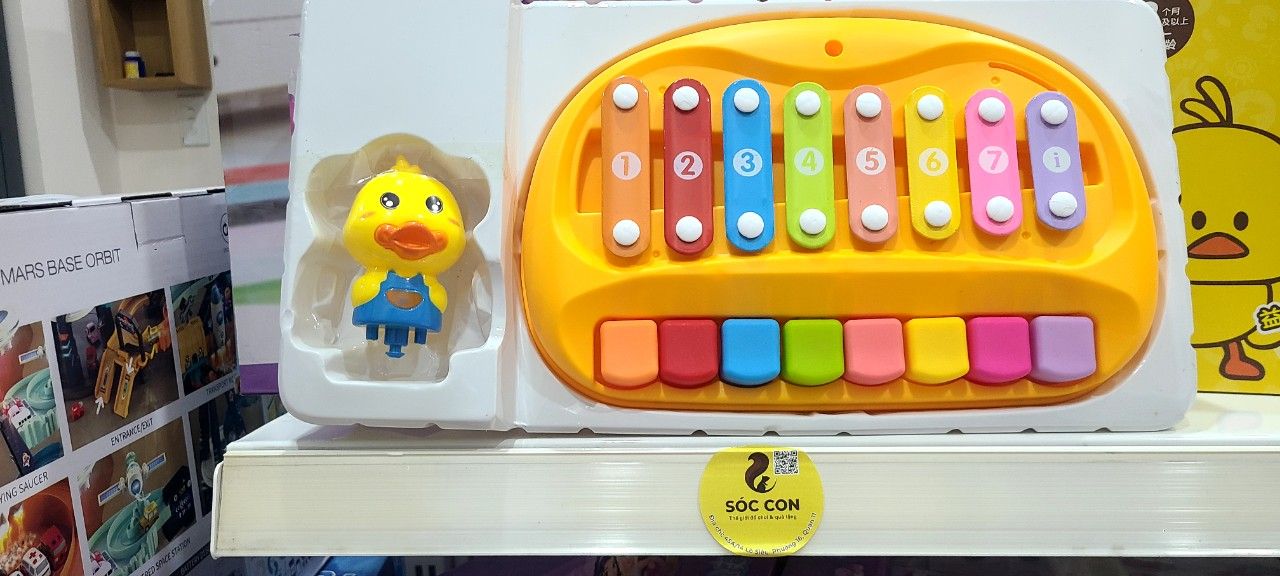 Đồ chơi âm nhạc : Đàn gõ phím hình vịt đáng yêu No. 210-8
