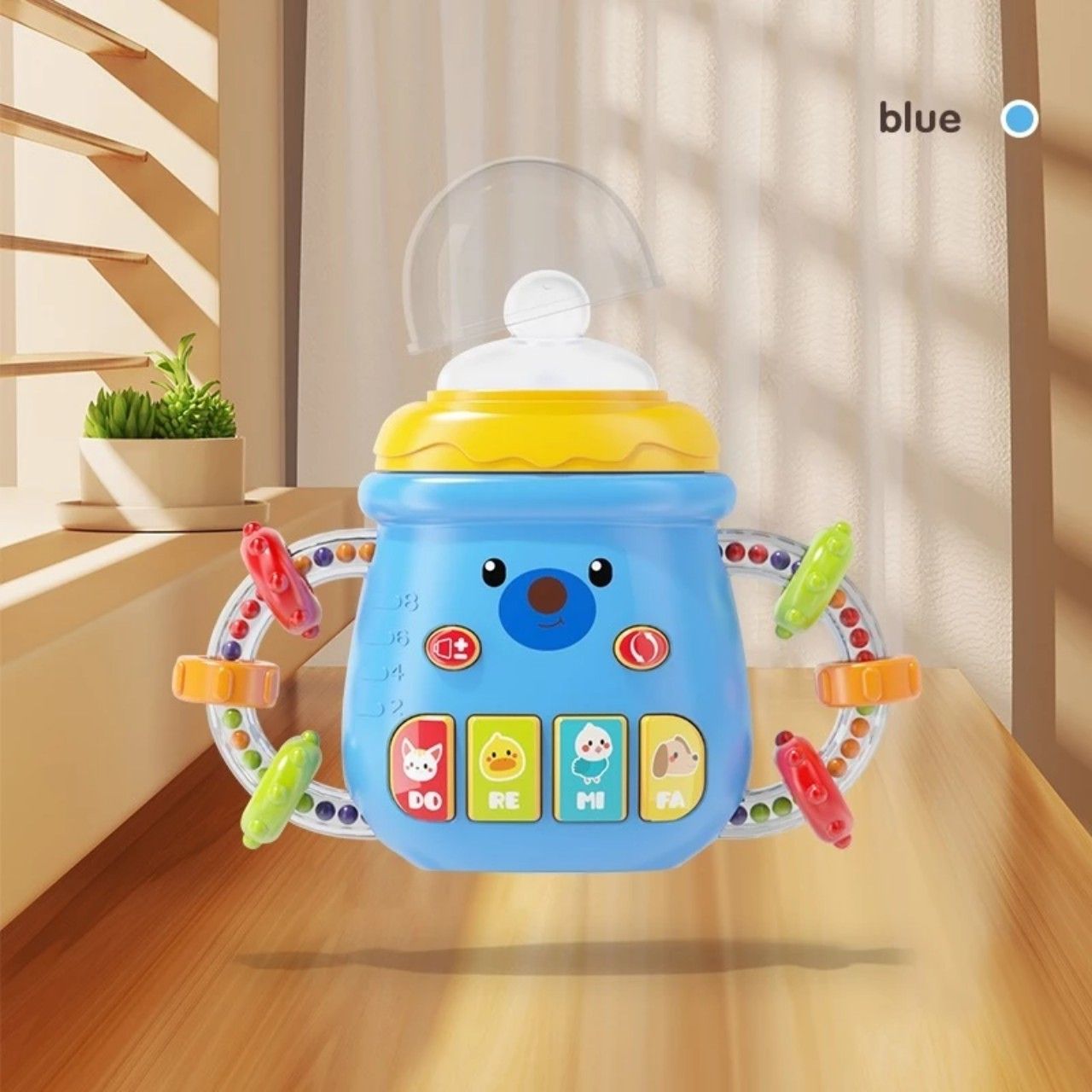 AIYINGLE _ Gậm nướu cho bé (Hình bình sữa -dùng pin) không độc hại (phù hợp cho bé trên 10 tháng tuổi) No. 668-234