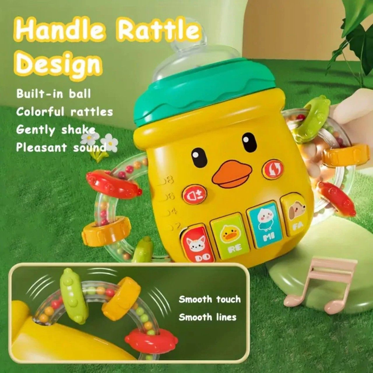 AIYINGLE _ Gậm nướu cho bé (Hình bình sữa -dùng pin) không độc hại (phù hợp cho bé trên 10 tháng tuổi) No. 668-234