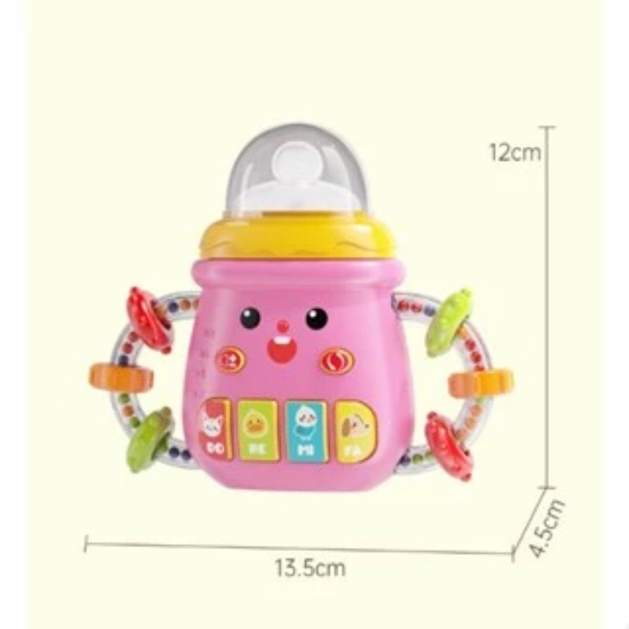 AIYINGLE _ Gậm nướu cho bé (Hình bình sữa -dùng pin) không độc hại (phù hợp cho bé trên 10 tháng tuổi) No. 668-234