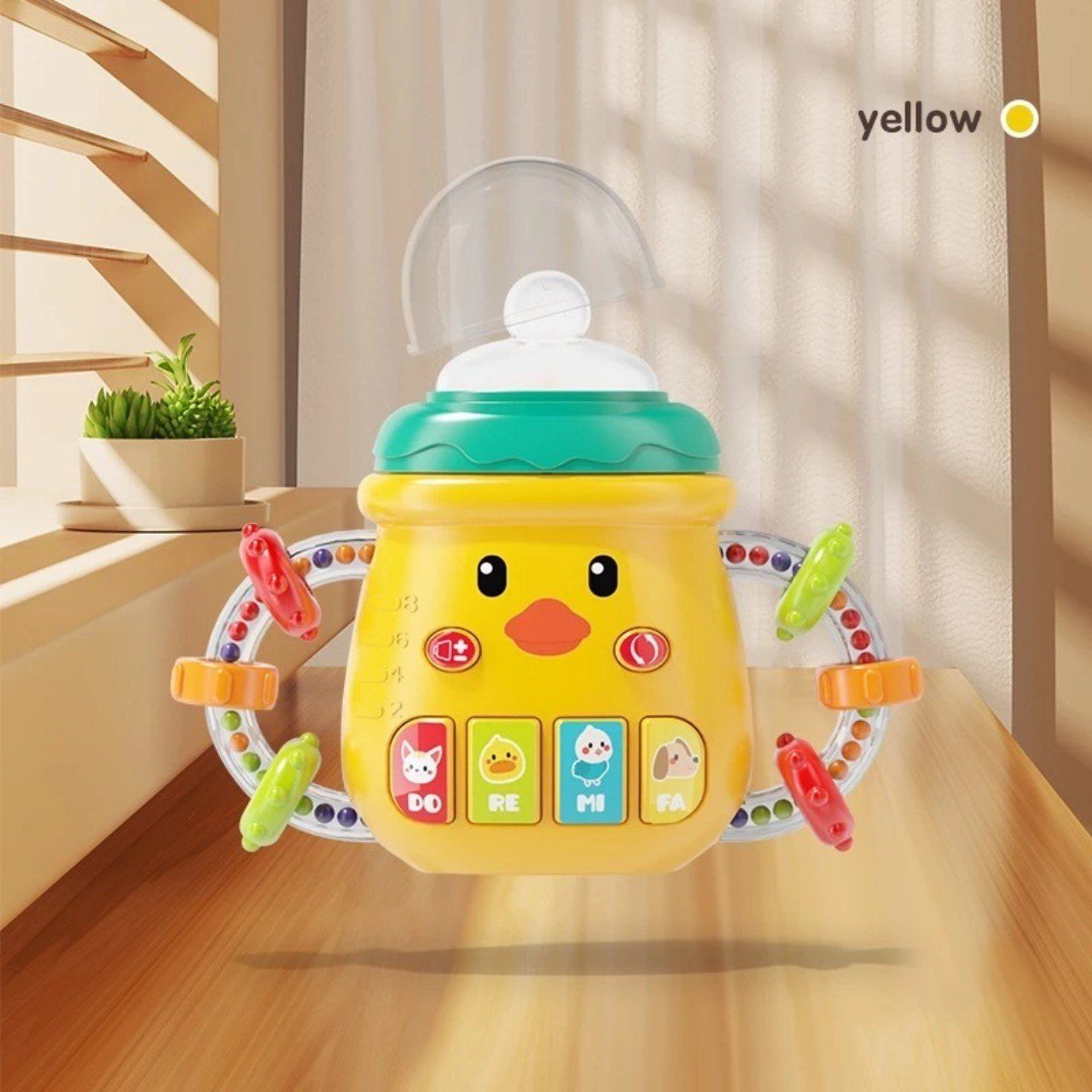 AIYINGLE _ Gậm nướu cho bé (Hình bình sữa -dùng pin) không độc hại (phù hợp cho bé trên 10 tháng tuổi) No. 668-234