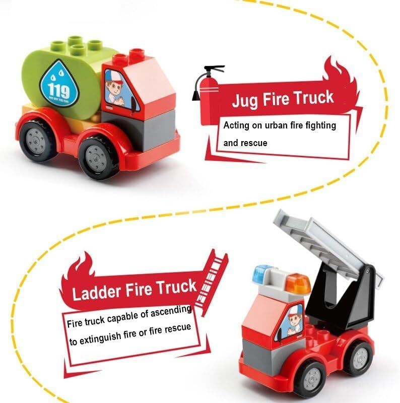 Đồ chơi lego: bộ lắp ghép xếp khối Trạm cứu hỏa, 146pcs 6ages+, Model FL1663. FEELO brand