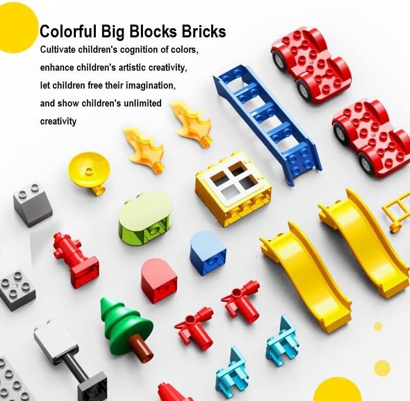 Đồ chơi lego: bộ lắp ghép xếp khối Trạm cứu hỏa, 146pcs 6ages+, Model FL1663. FEELO brand