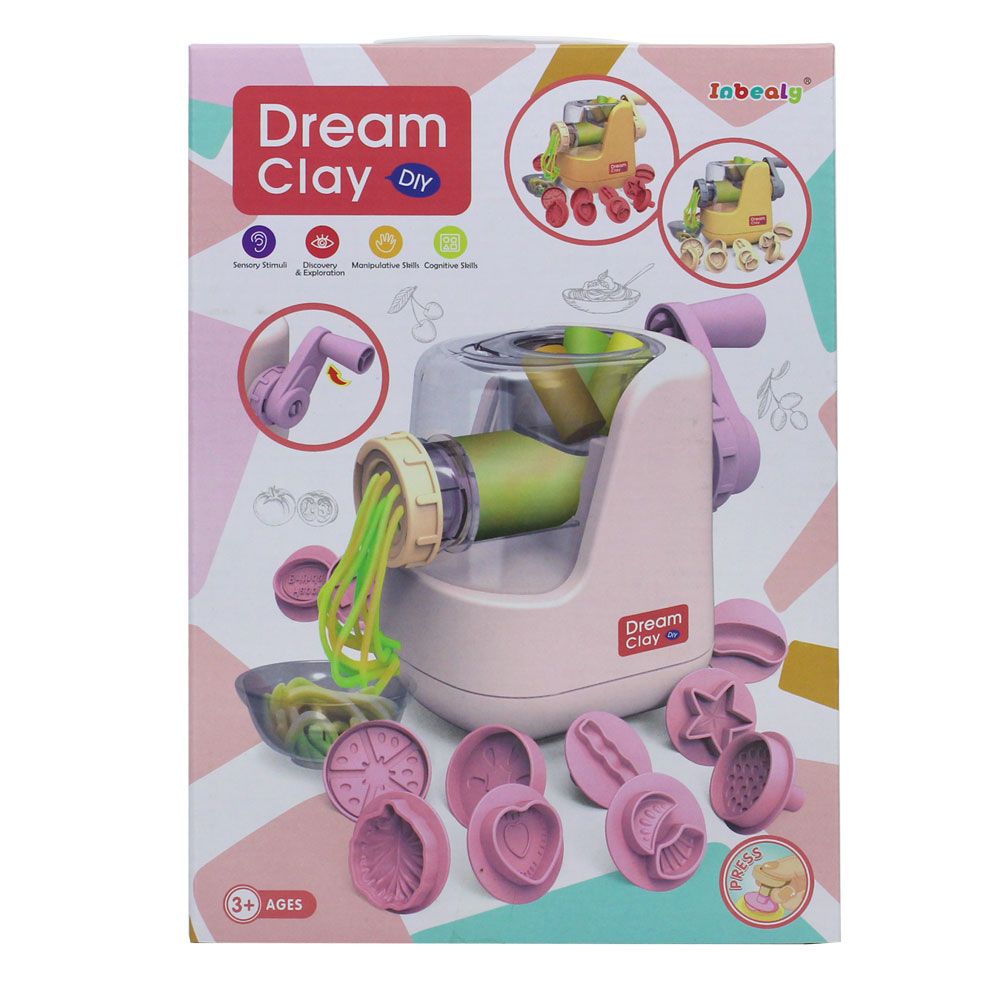 Đồ chơi nhập vai: Hộp đất nặn làm mì Ý (máy móc, khuôn mẫu + 12 túi), 5ages+ No. 1602-2