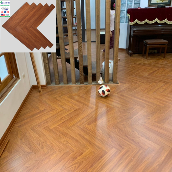 Sàn gỗ công nghiệp xương cá Saryra