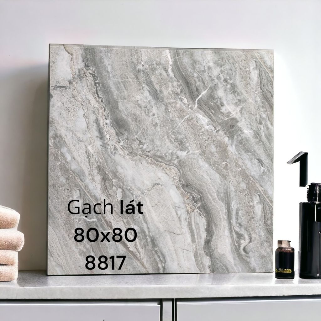 GẠCH LÁT 80X80 BÓNG KÍNH 8817