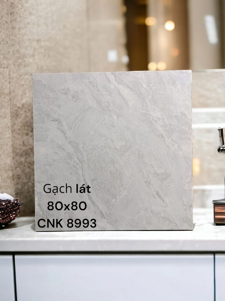 GACH LÁT 80 X80 CNK 8993 ;CÓ ANH KIM BẠC.BÓNG KÍNH;NHAP KHÂU