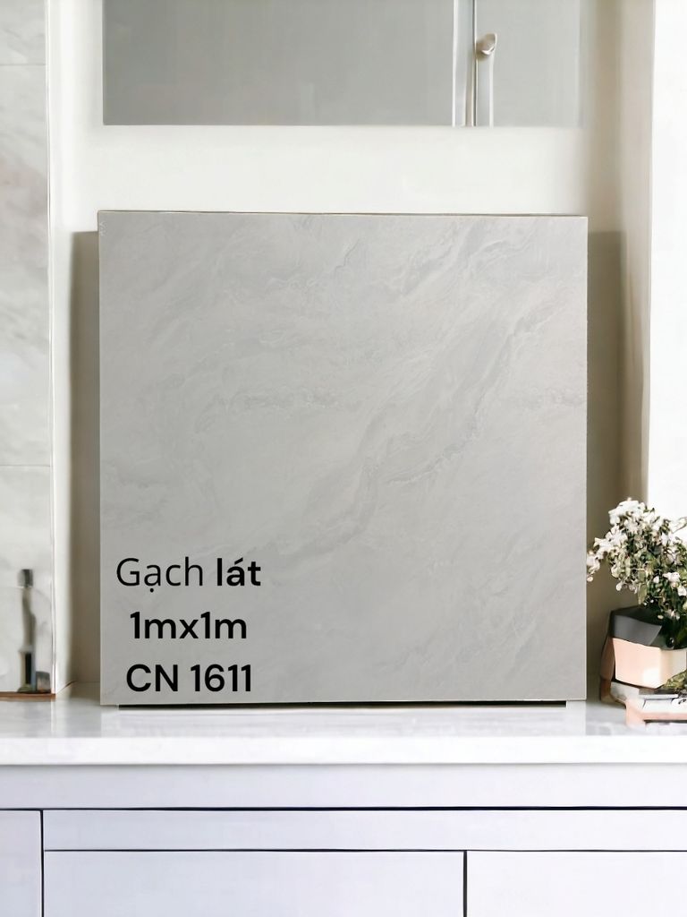 GACH LÁT 1MX1M ;CN 1611.BÓNG KÍNH,NHẬP KHẨU