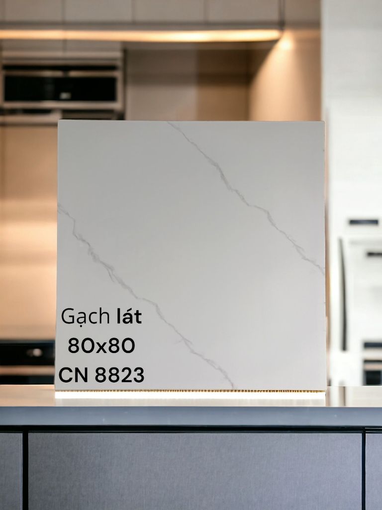 GẠCH LÁT 80X80. CN8823 BÓNG KÍNH,NHẬP KHẨU