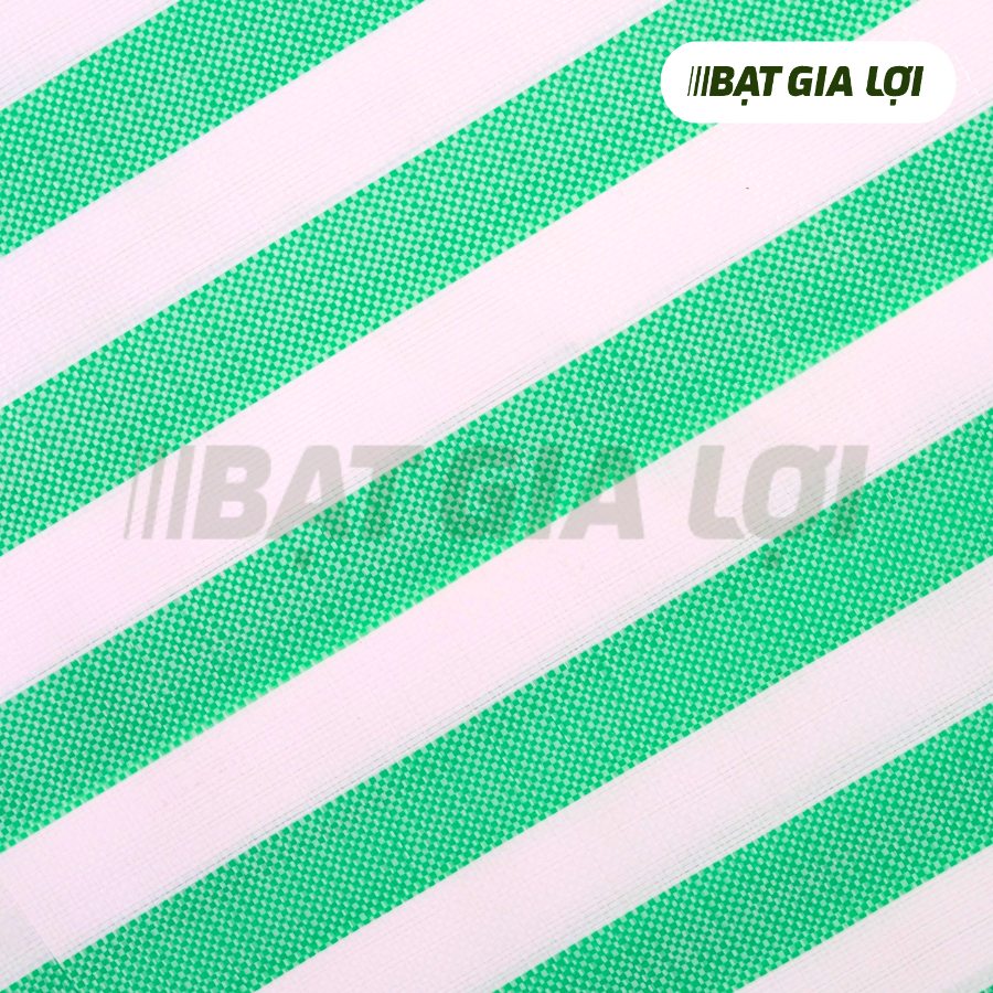 Bạt Nhựa PE Sọc Xanh Lá, Trắng 170gr/m2