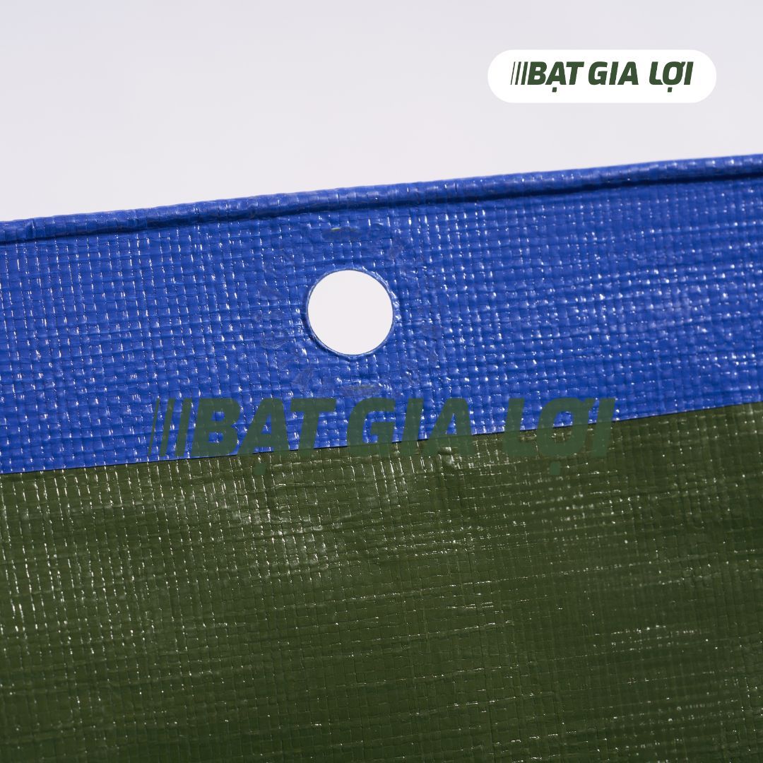 Bạt Nhựa PE 2 Da Xanh Rêu 160gr/m2