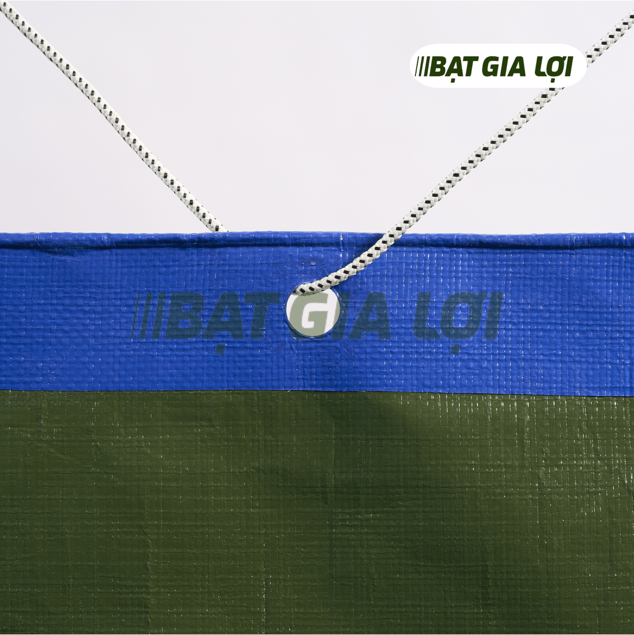 Bạt Nhựa PE 2 Da Xanh Rêu 160gr/m2