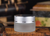 Bộ Hũ Kem Chiết Mỹ Phẩm thủy tinh Thân Mờ Nắp Nhôm 5g - 50g