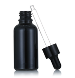 Bộ Chai Chiết Mỹ Phẩm Tinh Chất Serum thủy tinh Thân Đen Nhám 5ml - 50ml
