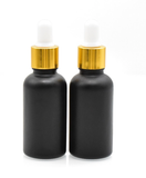 Bộ Chai Chiết Mỹ Phẩm Tinh Chất Serum thủy tinh Thân Đen Nhám 5ml - 50ml