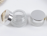 Hũ chiết mỹ phẩm thủy tinh nắp nhôm đáy caro 30g