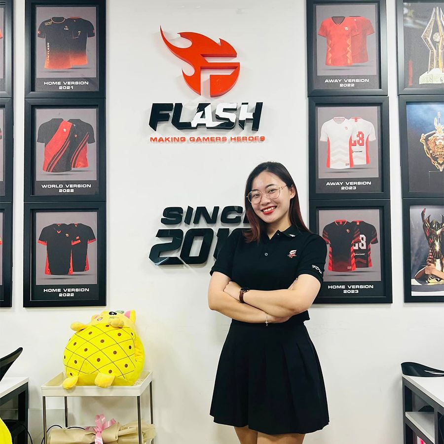 Team Flash Polo Mascot - Đen