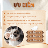  Khăn ướt vệ sinh thú cưng Pet Wipes gói 50 tờ 