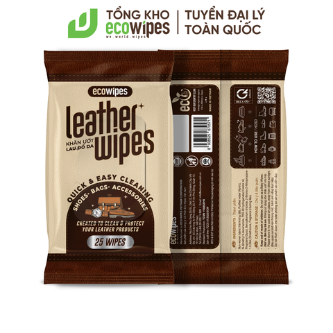 Khăn ướt lau đồ da Leather Wipes