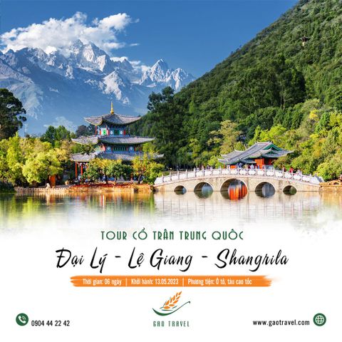 Tour Vân Nam: Hà Khẩu – Đại Lý – Lệ Giang – Shangrila - Côn Minh