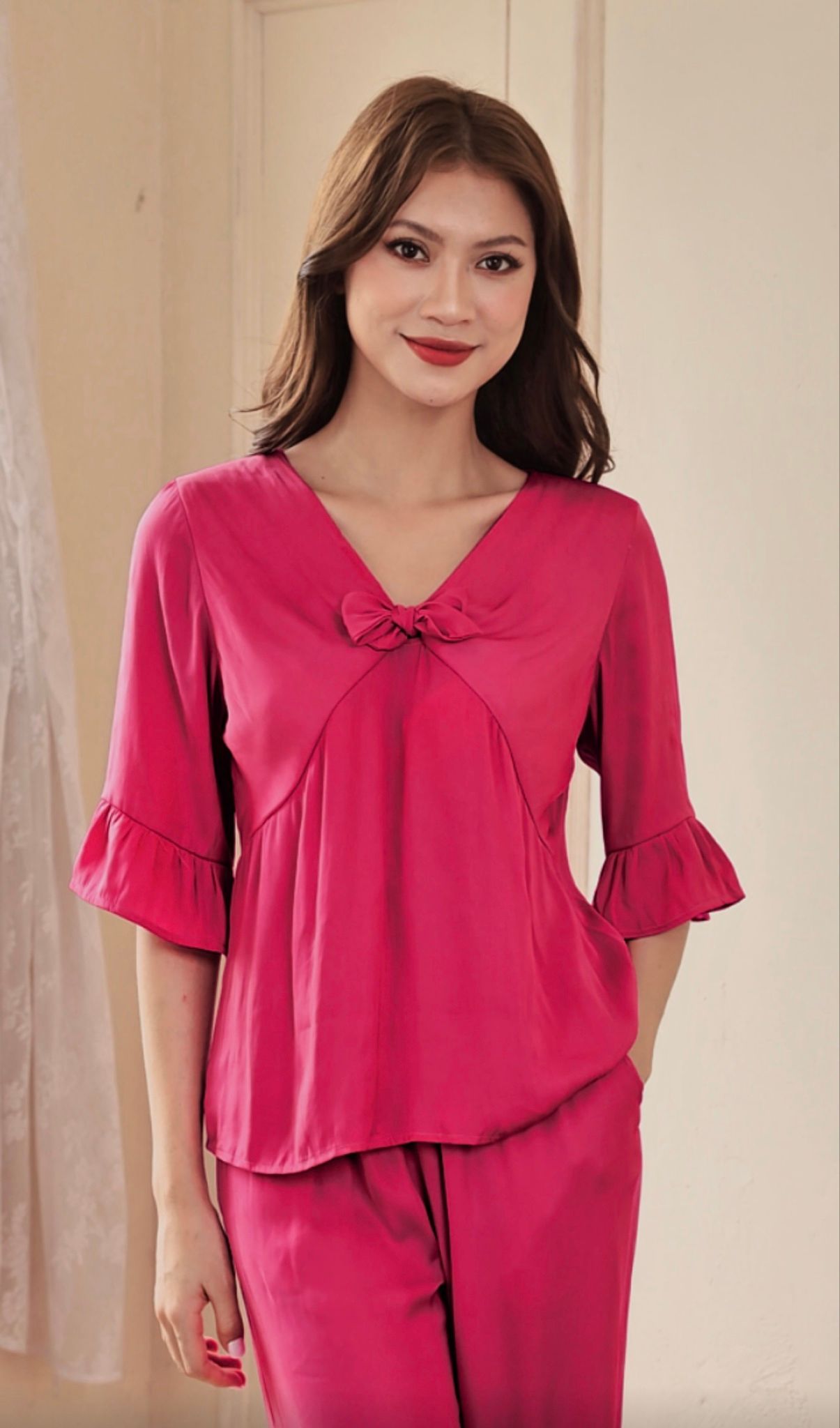 Bộ dài tai thỏ tay loe
