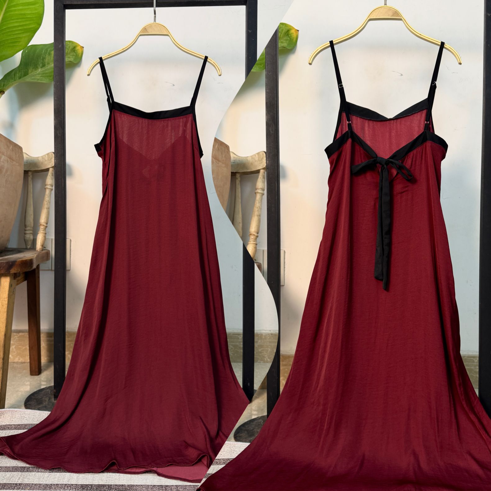 Đầm dây dài cột nơ sau