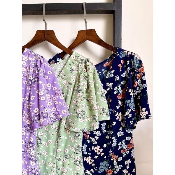 Đầm công sở đuôi cá tay tiên hoa nhí Infashion
