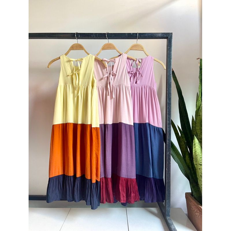 Đâm maxi 2 lớp thiết kế cho bé gái Infashion