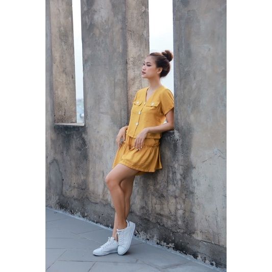 Set bộ quần váy áo có tay Infashion