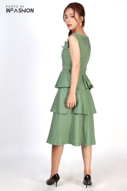 Đầm công sở 3 tầng Infashion