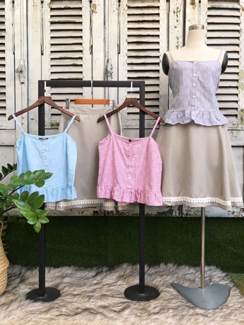 Áo dây sọc Infashion