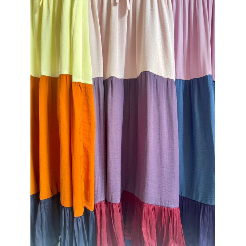 Đâm maxi 2 lớp thiết kế cho bé gái Infashion
