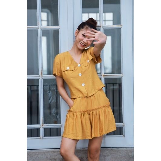 Set bộ quần váy áo có tay Infashion