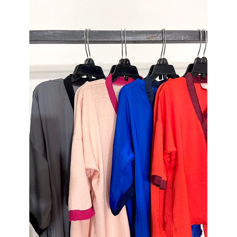 Đồ bộ lụa thiết kế mặc nhà cho bé yukata Infashion
