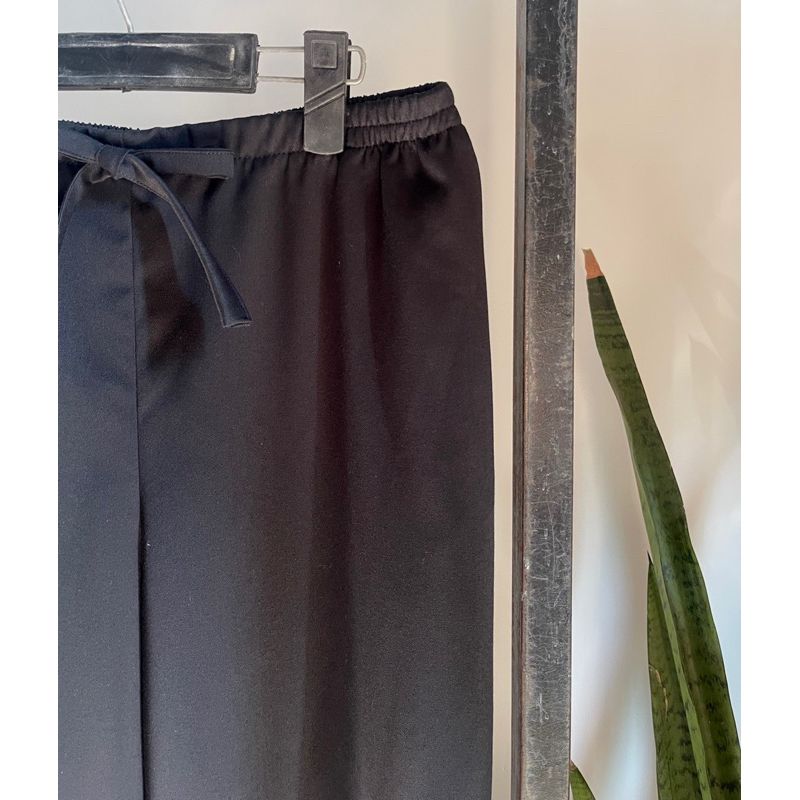 Quần culottes ống rộng lung thun Infashion