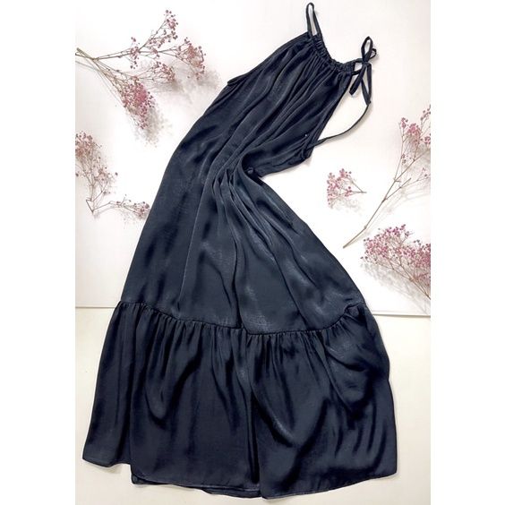 Đầm lụa maxi đi biển đuôi cá
