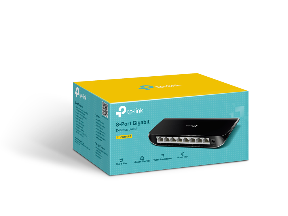 Switch Tplink 8port 10/100/1000Mbps (TL-SG1008D)