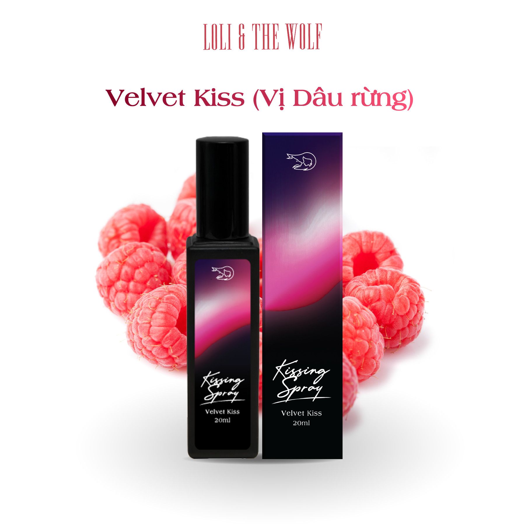  Set Kissing Spray 2 vị Dâu Rừng - Kem Dừa 