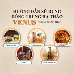 Đông trùng hạ thảo nguyên con sấy thăng hoa Venus 10g (50 con) - Nhộng trùng thảo khô