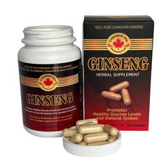 Viên nang nhân sâm Canada 5 năm tuổi - Canadian Vita Dried Gingeng 500mg