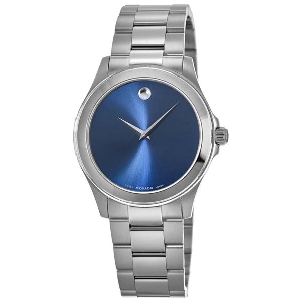  Đồng hồ nam Movado Junior Sport Blue Dial Stainless Steel 